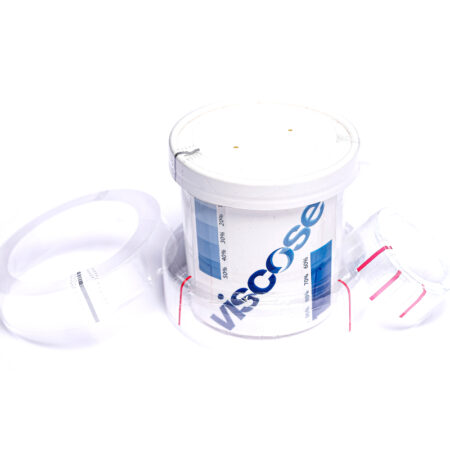 Film Cut & Pre-formed Bands, white and blue container